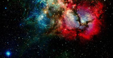 Karanlık uzay. Bu görüntünün elementleri NASA tarafından desteklenmektedir