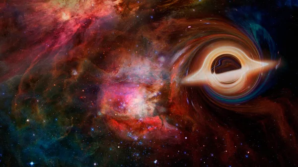 超大质量的黑洞美国航天局提供的这一图像的要素 — 图库照片