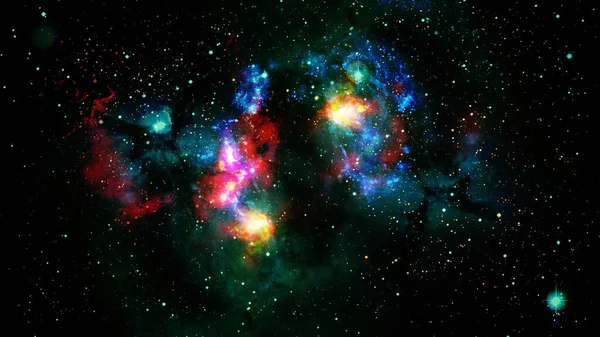 大约2300万光年外的银河 美国航天局提供的这一图像的要素 — 图库照片