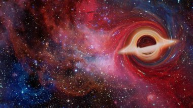 Kara delik sistemi. Bu görüntünün elementleri NASA tarafından desteklenmektedir.