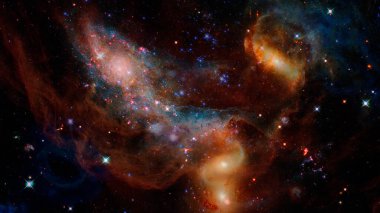 Starfield gece gökyüzünde. Bu görüntünün elementleri NASA tarafından desteklenmektedir.
