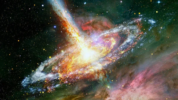 Космический Пейзаж Туманностью Пульсарной Звездой Элементы Этого Изображения Предоставлены Наса — стоковое фото