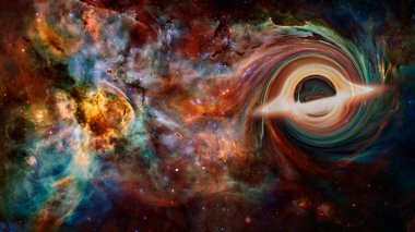 Kara Delik Garagantua Yıldızlararası. Bu görüntünün elementleri NASA tarafından desteklenmektedir.
