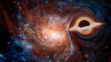 Nebuladaki kara delik. Bu görüntünün elementleri NASA tarafından desteklenmektedir