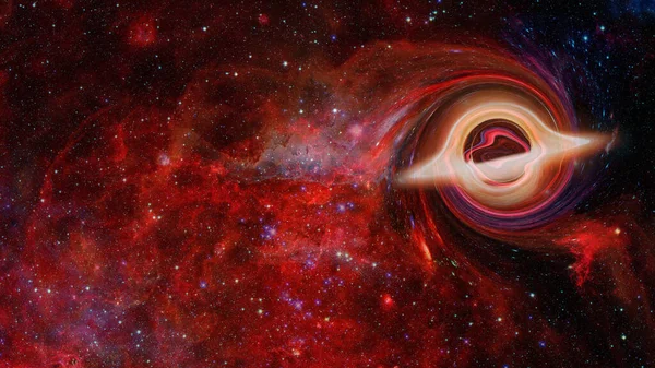 星雲の中のブラックホール Nasaによって提供されたこの画像の要素 — ストック写真