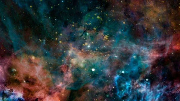 Uzay Boşluğunda Yıldızlar Galaksilerin Olduğu Evren Sahnesi Görüntünün Elementleri Nasa — Stok fotoğraf