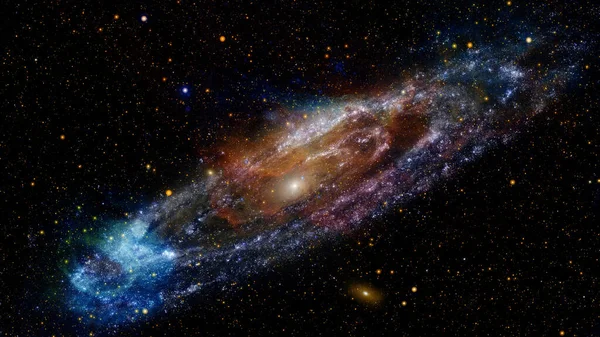 Galaxia Espiral Espacio Exterior Elementos Esta Imagen Proporcionados Por Nasa —  Fotos de Stock