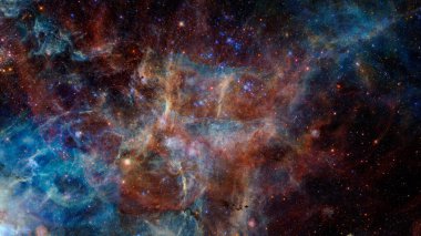 Starfield gece gökyüzünde. Bu görüntünün elementleri NASA tarafından desteklenmektedir.