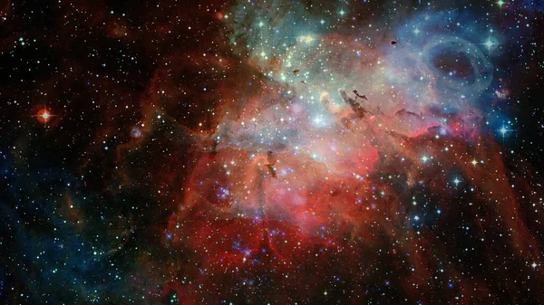 우주는 공간의 별들과 은하들로 이루어져 있습니다 Nasa 이형상의 요소들 — 스톡 사진