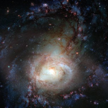 Galaksi kümesi. Bu görüntünün elementleri NASA tarafından desteklenmektedir