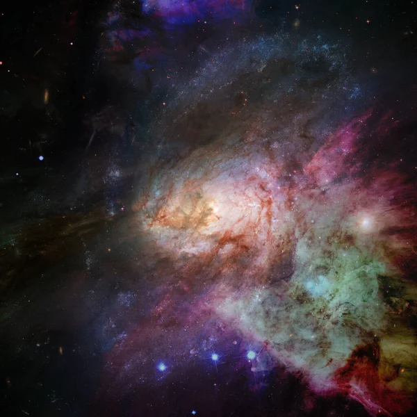 Nebulosa y estrellas en el espacio cosmos. Elementos de esta imagen proporcionados por la NASA — Foto de Stock