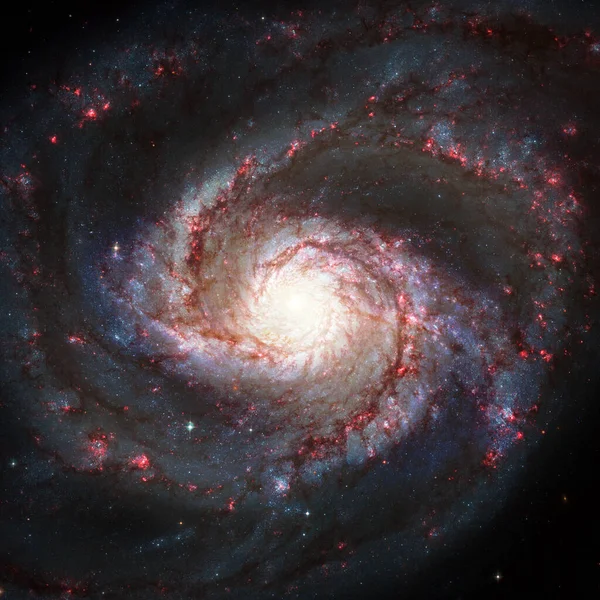 Скопление галактик. Элементы этого изображения предоставлены НАСА — стоковое фото