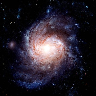 Spiral galaksi. Bu görüntünün elementleri NASA tarafından desteklenmektedir
