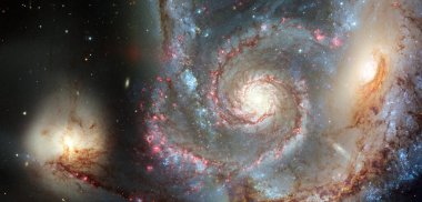 Bilim kurgu uzay duvar kağıdı. Bu görüntünün elementleri NASA tarafından desteklenmektedir