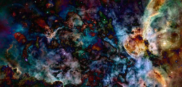 星云是星尘构成的星际云彩 美国航天局提供的这一图像的要素 — 图库照片