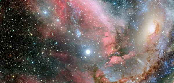 Nebulosa Espiral Rayo Luz Espacio Profundo Elementos Esta Imagen Proporcionados — Foto de Stock