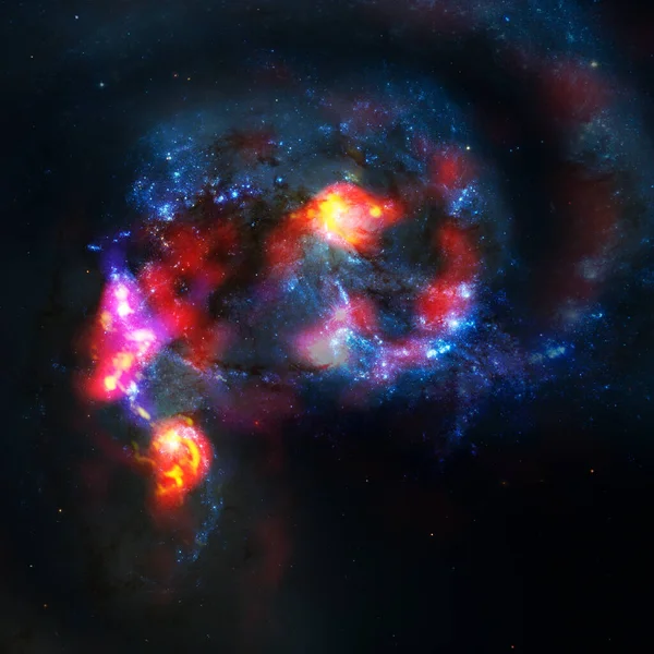 Звёздный Дальний Космос Туманность Галактика Элементы Этого Изображения Предоставлены Наса — стоковое фото