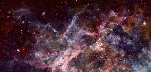 Yıldız Tozundan Oluşan Yıldızlararası Bir Bulutsu Görüntünün Elementleri Nasa Tarafından — Stok fotoğraf