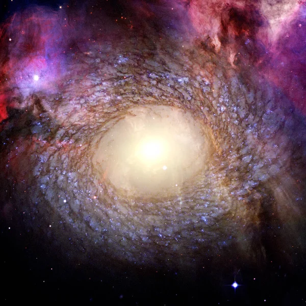 星の深い宇宙 星雲と銀河 Nasaによって提供されたこの画像の要素 — ストック写真