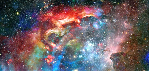 星の深い宇宙 星雲と銀河 Nasaによって提供されたこの画像の要素 — ストック写真