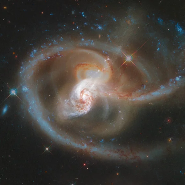 Gromada Galaktyk Elementy Tego Obrazu Dostarczone Przez Nasa — Zdjęcie stockowe