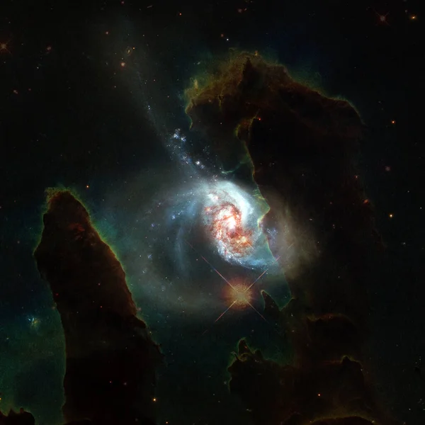 Grupo Galaxias Elementos Esta Imagen Proporcionados Por Nasa — Foto de Stock