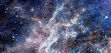 Derin uzayda nebula ve yıldızlar. Bu görüntünün elementleri NASA tarafından desteklenmektedir