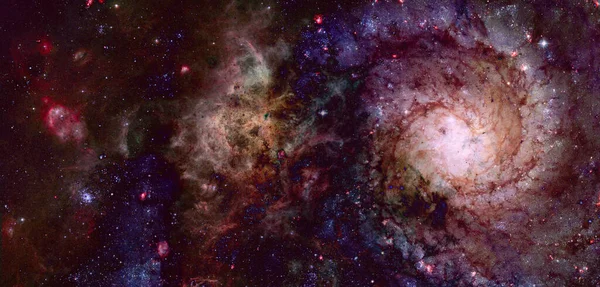 Spiral Galaxy Elements Image Furnished Nasa — Stock Photo, Image