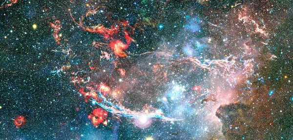 Yıldız Tozundan Oluşan Yıldızlararası Bir Bulutsu Görüntünün Elementleri Nasa Tarafından — Stok fotoğraf