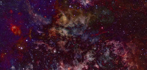 Gromada galaktyk. Elementy tego obrazu dostarczone przez NASA — Zdjęcie stockowe