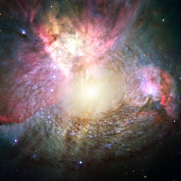Nebulosa Espiral Rayo Luz Espacio Profundo Elementos Esta Imagen Proporcionados — Foto de Stock