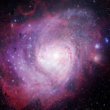 Nebula ve galaksi. Derin uzay. Bu görüntünün elementleri NASA tarafından desteklenmektedir.