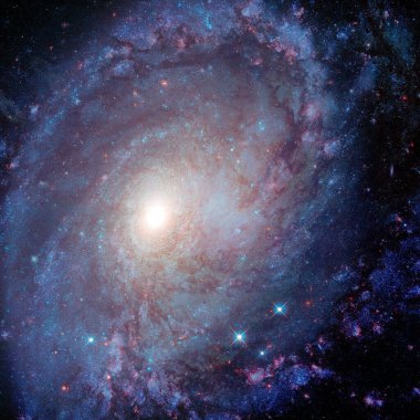 Spiral galaksi. Derin evren. Uzay boşluğu. Bu görüntünün elementleri NASA tarafından desteklenmektedir.