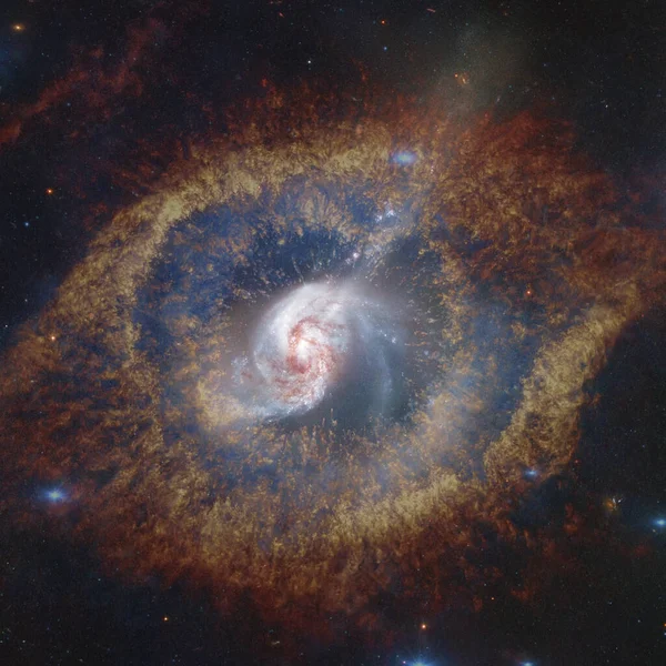 Spiralna Galaktyka Głęboki Kosmos Przestrzeń Kosmiczna Elementy Tego Obrazu Dostarczone — Zdjęcie stockowe