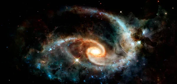 Спіральна Галактика Глибокий Космос Зовнішній Простір Елементи Цього Зображення Надані — стокове фото