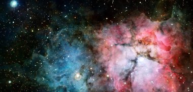 Soyut alan arkaplanı. Bu görüntünün elementleri NASA tarafından desteklenmektedir.