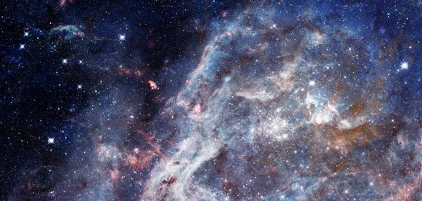 Spiral Galaksi Derin Evren Uzay Boşluğu Görüntünün Elementleri Nasa Tarafından — Stok fotoğraf