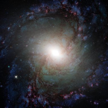 Soyut alan arkaplanı. Bu görüntünün elementleri NASA tarafından desteklenmektedir.