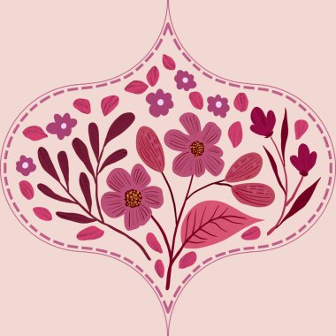 Güz Kış Şablonu Kapak, Bayrak ve Notlar için Arkaplan Çizimi. Sonbahar Estetik Arkaplanı. Bitki ve Çiçek Desenli Arkaplan. 