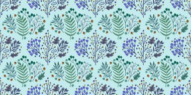 Güz Kış Şablonu Kapak, Bayrak ve Notlar için Arkaplan Çizimi. Sonbahar Estetik Arkaplanı. Bitki ve Çiçek Desenli Arkaplan. 