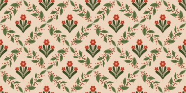 Güz Kış Şablonu Kapak, Bayrak ve Notlar için Arkaplan Çizimi. Sonbahar Estetik Arkaplanı. Bitki ve Çiçek Desenli Arkaplan. 