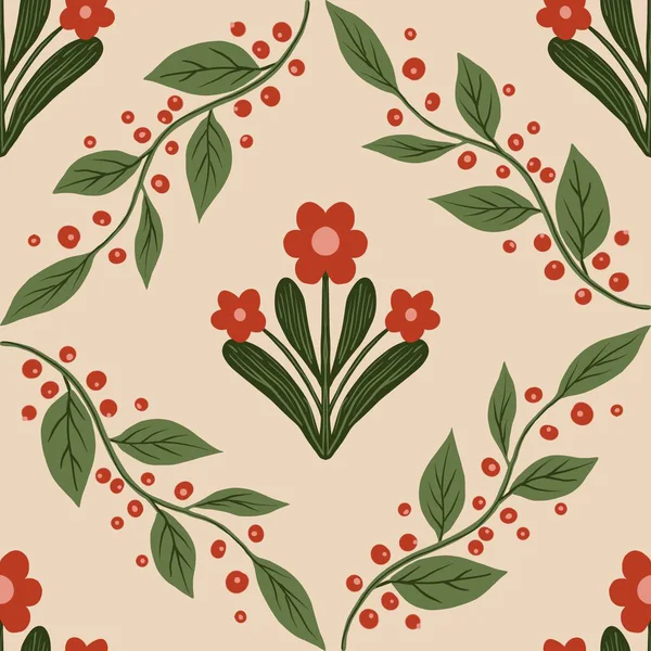 Güz Kış Şablonu Kapak, Bayrak ve Notlar için Arkaplan Çizimi. Sonbahar Estetik Arkaplanı. Bitki ve Çiçek Desenli Arkaplan. 