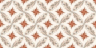 Güz Kış Şablonu Kapak, Bayrak ve Notlar için Arkaplan Çizimi. Sonbahar Estetik Arkaplanı. Bitki ve Çiçek Desenli Arkaplan. 