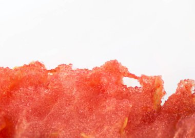 Beyaz bir arka plan karpuz yakın çekim