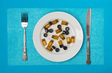 Arka plan üzerinde ilaç