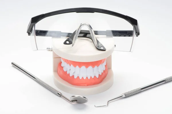 Dentist His Instrument Work — Stock Photo, Image
