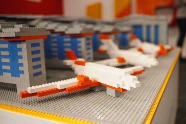 Lego uçakları. Yüksek kalite fotoğraf