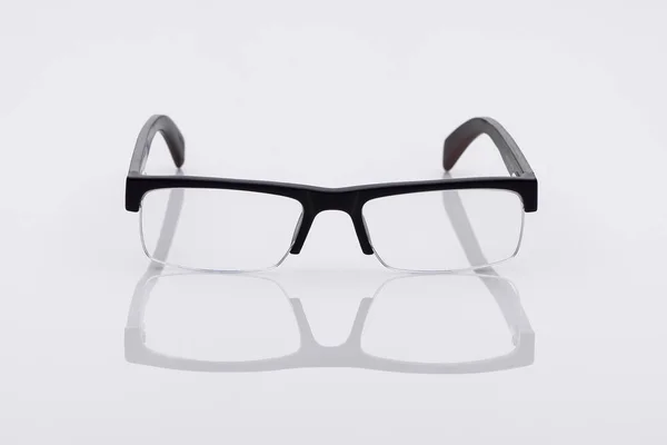 Classic Optical Glasses Light Surface Reflection — Stock Photo, Image