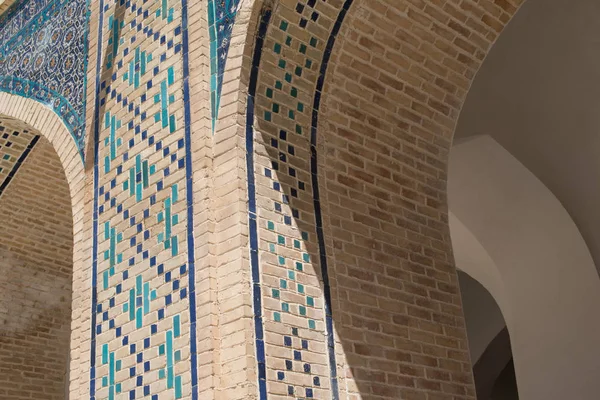墙上有拱门 中世纪亚洲的古建筑 布哈拉 乌兹别克斯坦 — 图库照片