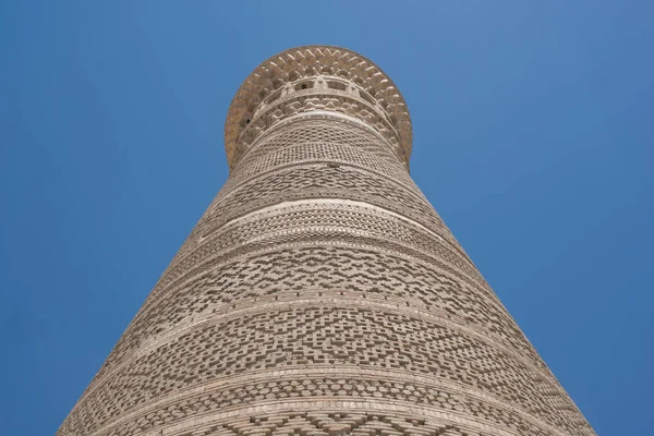 Tuğla, eski Asya binalar yüksek oval Kulesi. Ortaçağ Orta Asya mimarisi detayları